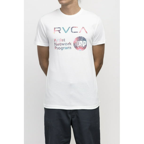 RVCA Mens Motors Short Sleeve Crew Neck Shirt